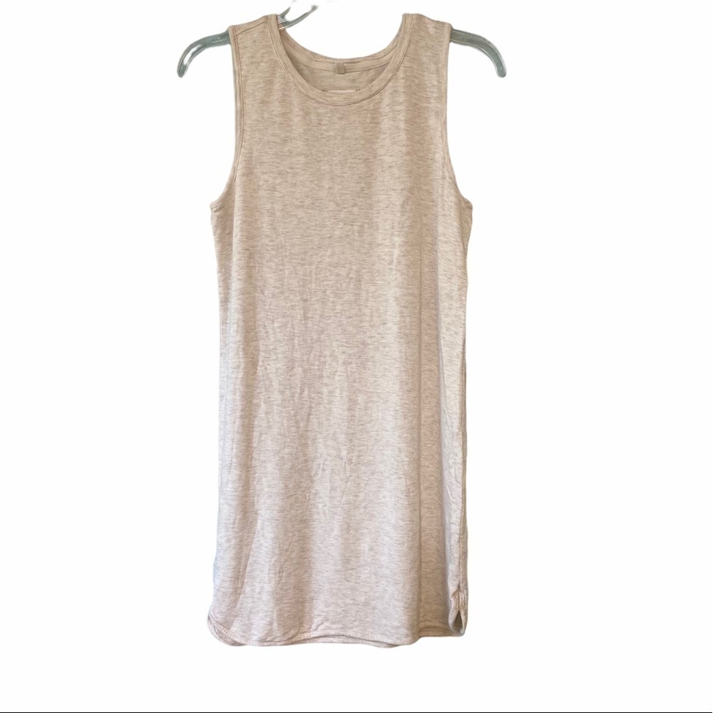 Lou & Grey Sleeveless Heathered Cream Dress Sz Small